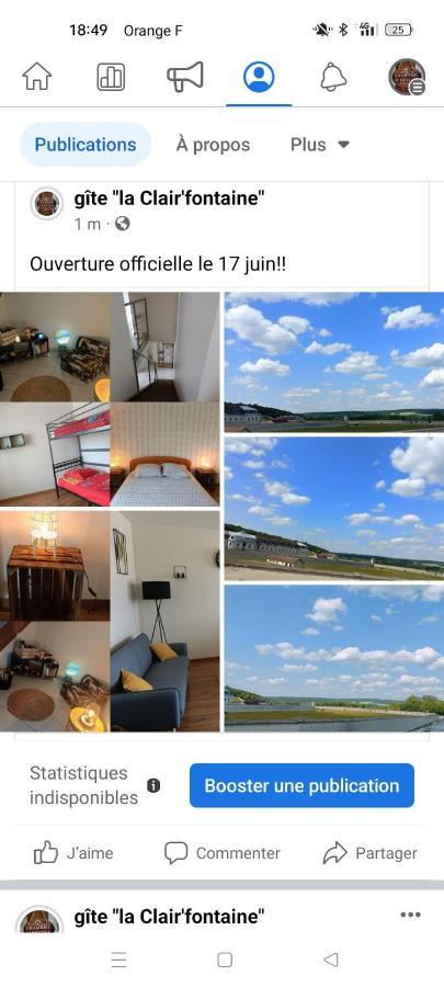 Apartmán La Clair'Fontaine Clairvaux Exteriér fotografie